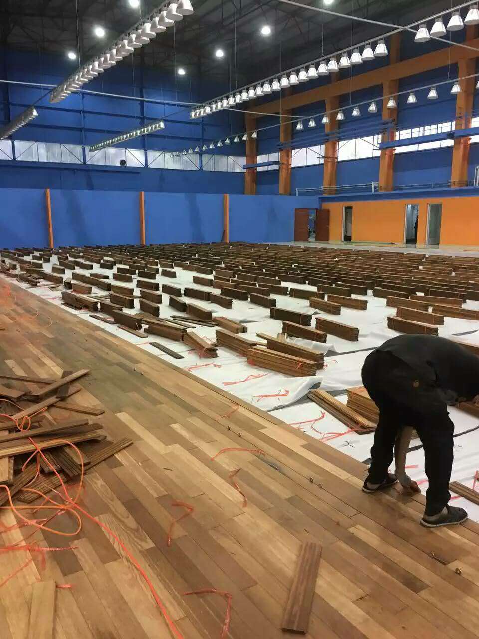羽毛球館木地板一批  用心制造
