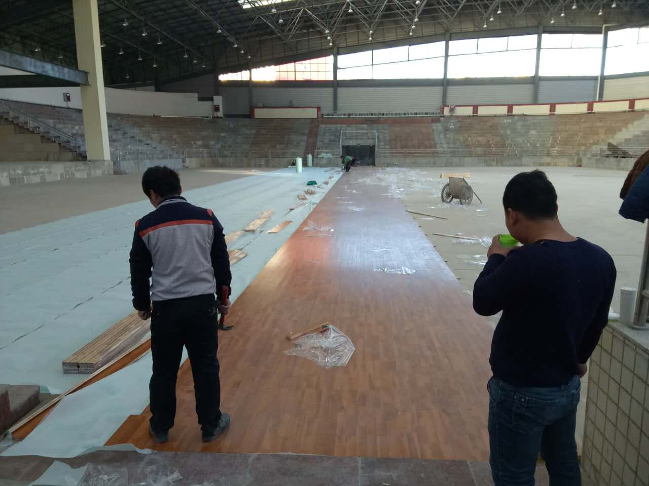 縣單龍骨乒乓球場體育木地板全國出售18232755128匠心品質